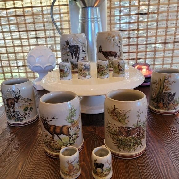 Hunting beer stein set - Picture 1 of 6